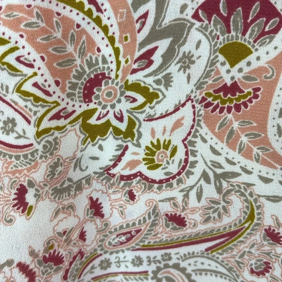 FOREVER 21 NWT Floral Paisley Print Chiffon Faux Wrap Dress Resort Collection S - Picture 4 of 14